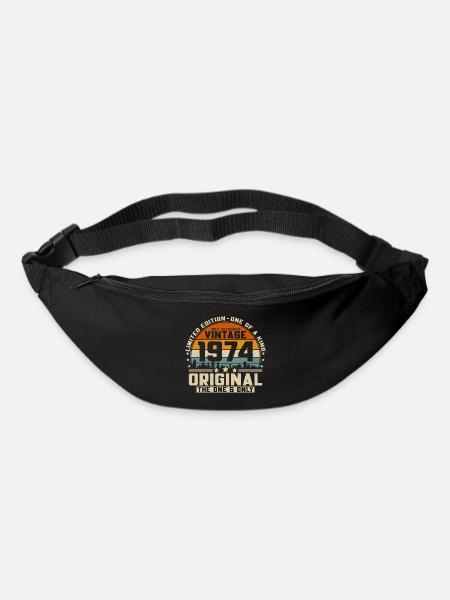 Vintage 1974 Vintage rétro cadeau d’anniversaire - Sac banane - noir