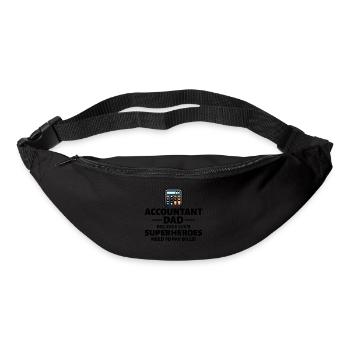 Buchhalter Vater Buchhaltung Finanzen Finanzen Lustig - Gürteltasche - Schwarz - Vorne