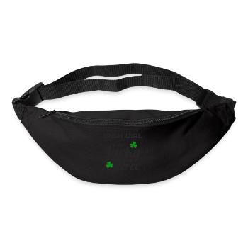 Lucky & Fierce: Funny Irish Girl St Patricks Day - Bum bag - black - Front