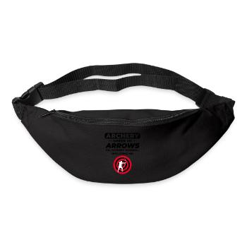 Tir à l’arc Cibles Archer Bullseye Tir Sport - Sac banane - noir - Devant