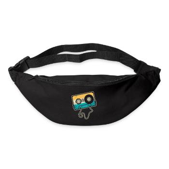 Oldschool costume with retro cassette - Bum bag - black - Front