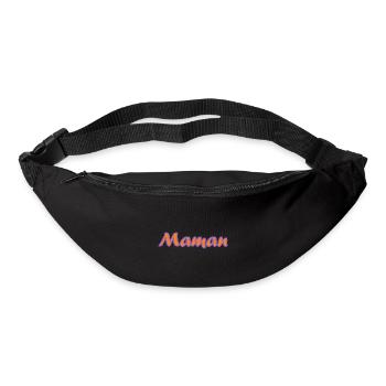 BONNE FÊTE MAMAN. MAMAN. FÊTE DES MÈRES - Sac banane - noir - Devant