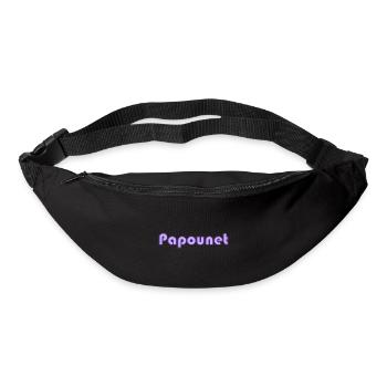 BONNE FÊTE PAPA. PAPA. FÊTE DES PÈRES. PÈRE - Sac banane - noir - Devant