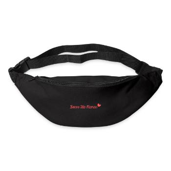 BONNE FÊTE MAMAN. MAMAN. FÊTE DES MÈRES. JE T'AIME - Sac banane - noir - Devant