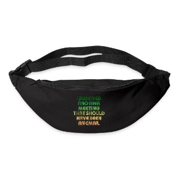 Treffen, das ein E-Mail-Angebot hätte sein sollen - Gürteltasche - Schwarz - Vorne