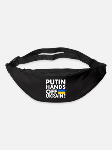 Putin hands off ukraine - Gürteltasche - Schwarz