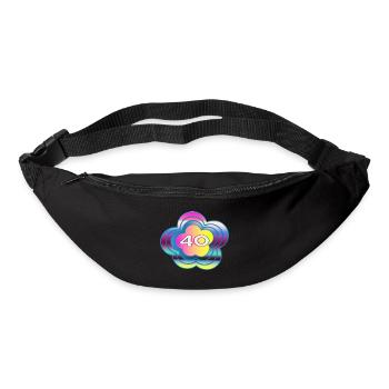 40 YEARS. 40th ANNIVERSARY. BIRTHDAY 40 YEARS. 40 - Bum bag - black - Front
