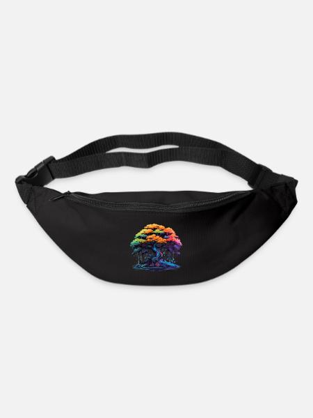 Bonsaï coloré - Sac banane - noir