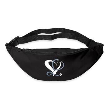 Stethoscope & Heart. Nurse / Doctor. - Bum bag - black - Front
