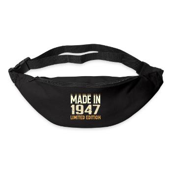 Cadeau Anniversaire 1947 Génial Depuis 1947 Retro - Sac banane - noir - Devant