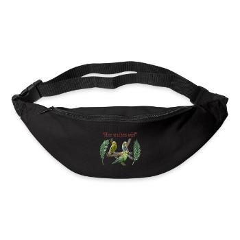 Wellensittiche - Gürteltasche - Schwarz - Vorne