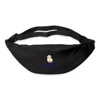 Schlafschatz Schaf - Gürteltasche - Schwarz - Vorne