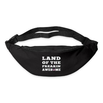 USA Land of the Freaking Awesome Gift Style - Sac banane - noir - Devant