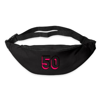 50 YEARS. 50th ANNIVERSARY. BIRTHDAY 50 YEARS. 50 - Bum bag - black - Front