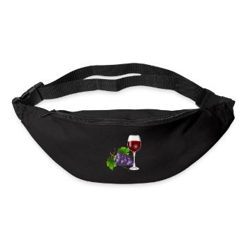 Wein und Wein - Gürteltasche - Schwarz - Vorne
