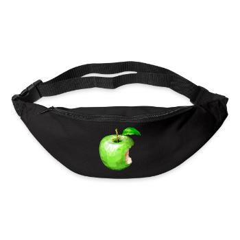 Apfel,Kunst,Obst - Gürteltasche - Schwarz - Vorne