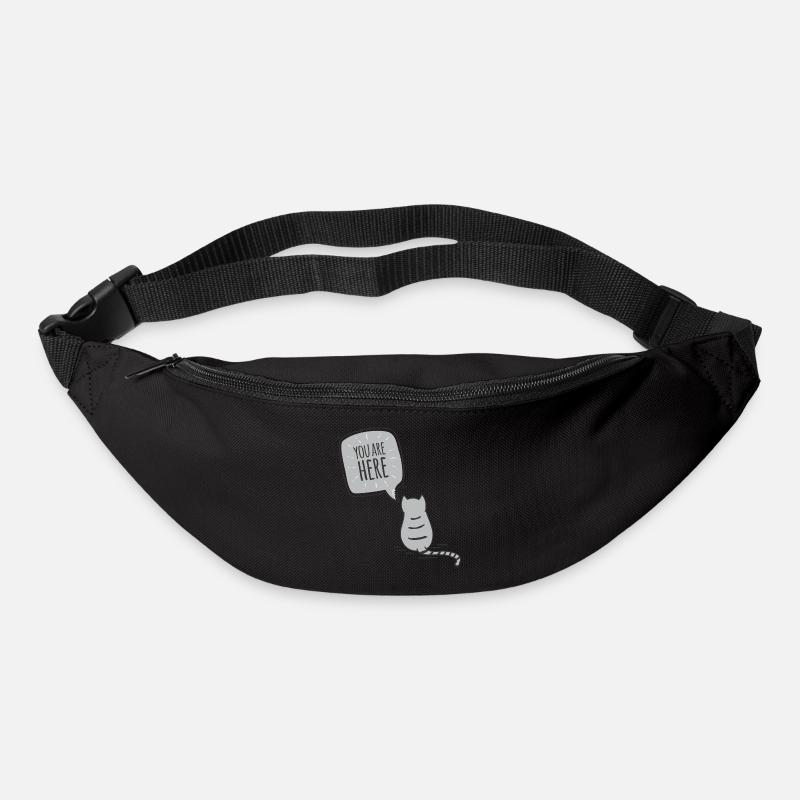 Katze - Gürteltasche - Schwarz