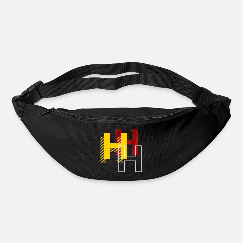 H h h - Sac banane - noir
