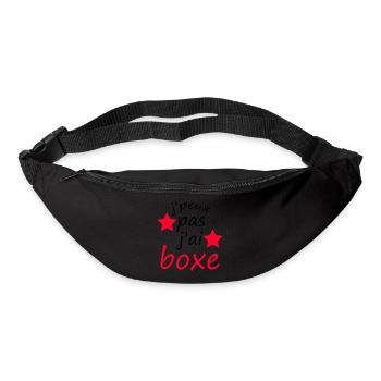 j'peux pas j'ai boxe - Sac banane - noir - Devant