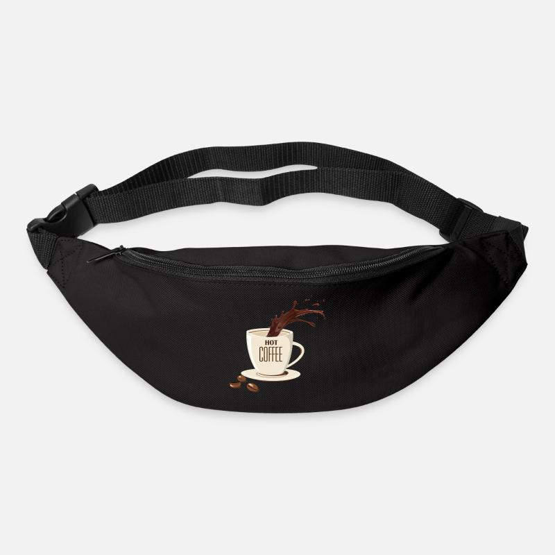 Kaffee Kaffee - Gürteltasche - Schwarz