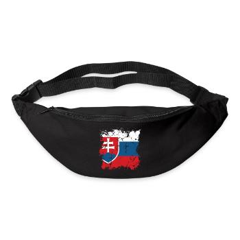 Slovakia Flag Vintage Slovak Flag Home - Bum bag - black - Front