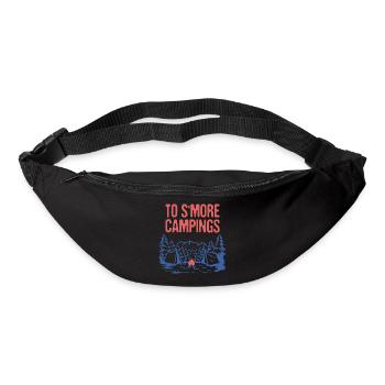 Vers S’more Campings Camper Dictons Camp Citations - Sac banane - noir - Devant