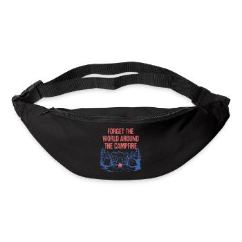 World Around the Campfire Camping Sayings Camper - Bum bag - black - Front