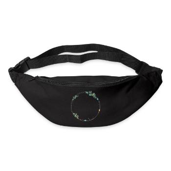 cadre délicat fait de symboles ethno - Sac banane - noir - Devant