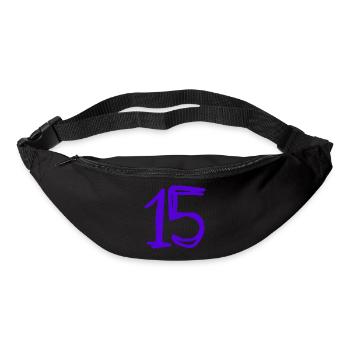 15 JAHRE. 15-jähriges Jubiläum. GEBURTSTAG 15 JAHRE. 15 - Gürteltasche - Schwarz - Vorne