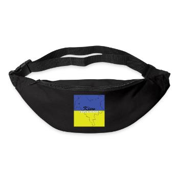 Kiew - Hauptstadt mit GPS-Koordinaten & Flagge - Gürteltasche - Schwarz - Vorne