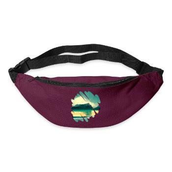 Beautiful nature, landscape - Bum bag - burgundy - Front