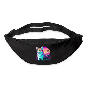 Corgi Beach Tag - Gürteltasche - Schwarz - Vorne