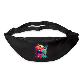 Retro Konsole - Gürteltasche - Schwarz - Vorne