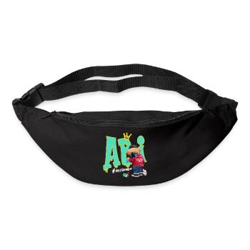 Graffiti Bär Street Hip Kunst Abitur Abi - Gürteltasche - Schwarz - Vorne