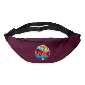 Wagner Shirt Vintage Sunset Wagner Groovy Tie Dye - Sac banane - bordeaux  - Devant