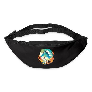 Voyage au centre de la Terre - Sac banane - noir - Devant