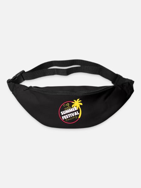 festival, summer festival, beach party - Sac banane - noir