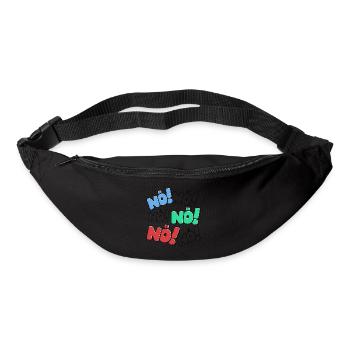 Nö Nein Einfach Nö Nope Ich Muss Gar Nichts Lustig - Gürteltasche - Schwarz - Vorne