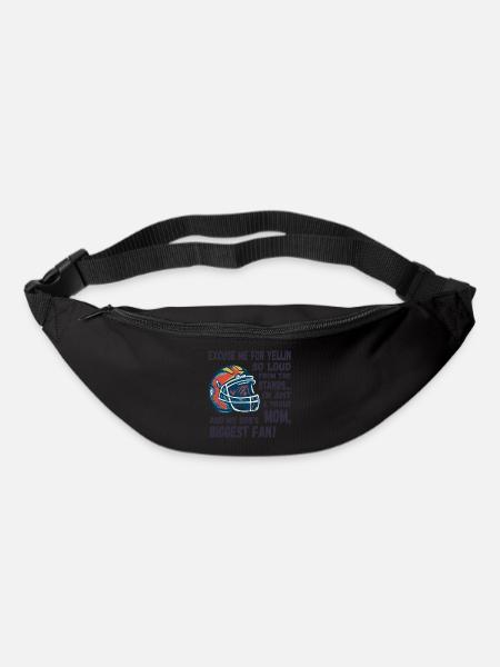 Excuse me for yellin so loud, Football mom - Bum bag - black