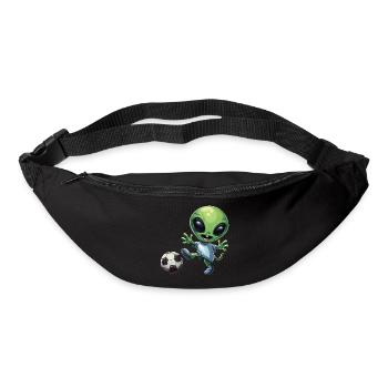 Green Alien Footballer - Bum bag - black - Front