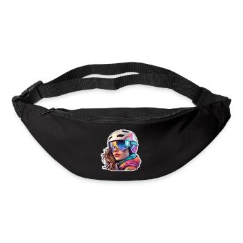 Snowboarder / Winter Sports / Piste / Snow / Alps - Bum bag - black - Front