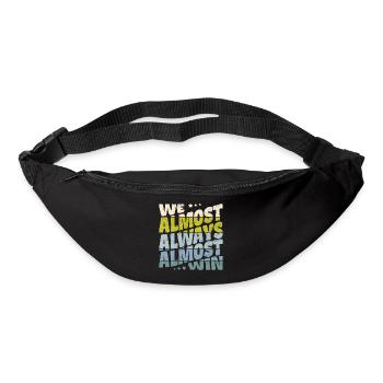 Nous gagnons presque toujours presque - Sac banane - noir - Devant