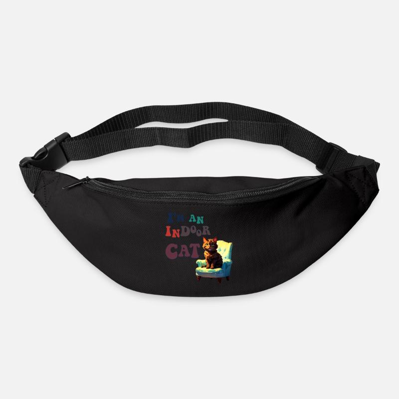 I’m an indoor cat - Gürteltasche - Schwarz