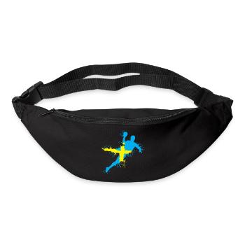 Handball Team Sweden Throw Explosion EC Logo icon - Bum bag - black - Front