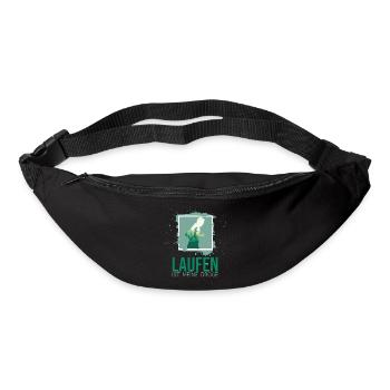 Laufen ist meine Droge - Gürteltasche - Schwarz - Vorne