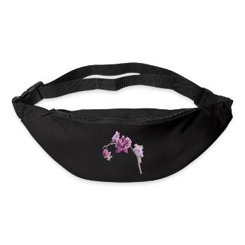 Orchidee - Pflanze - Blume - Gürteltasche - Schwarz - Vorne