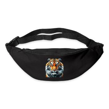 Geometric Lion Head Art Print - Bum bag - black - Front