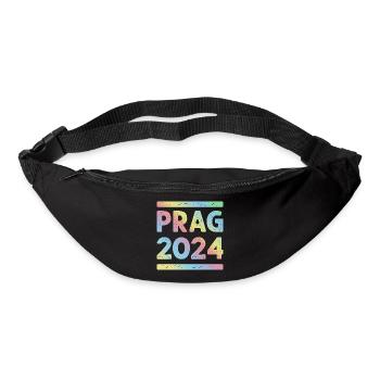 Prag 2024 Bunt Urlaub Team - Gürteltasche - Schwarz - Vorne