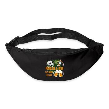Fußball & Bier - Das gönn ich mir - Gürteltasche - Schwarz - Vorne