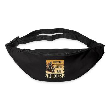 Leidenschaft - Abenteuer - Freiheit - Motocross - Gürteltasche - Schwarz - Vorne